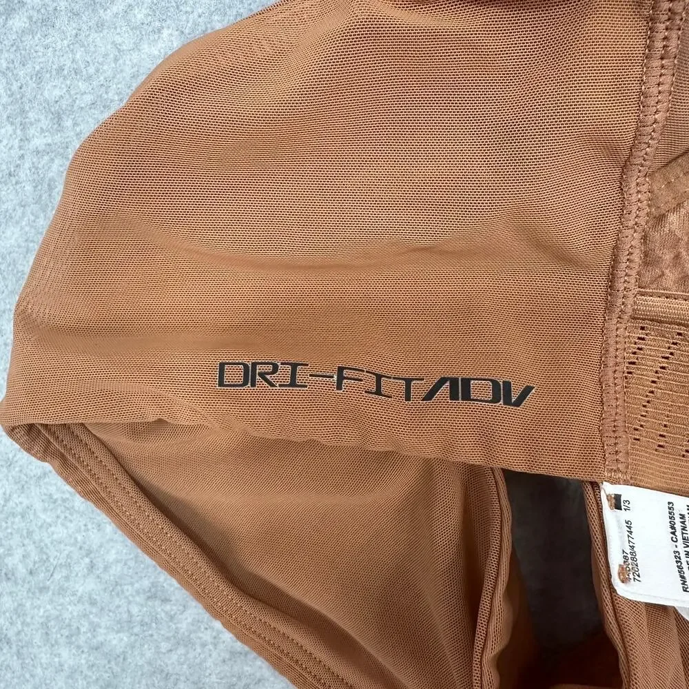 Nike Dri Fit Indy Sports Bra WMNS M Orange Strappy Light Support Athleisure
